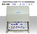 Centralino TV da palo 3 ingressi VHF-B.IV-B.V 24dB Regolabile Elar MD2055K1L