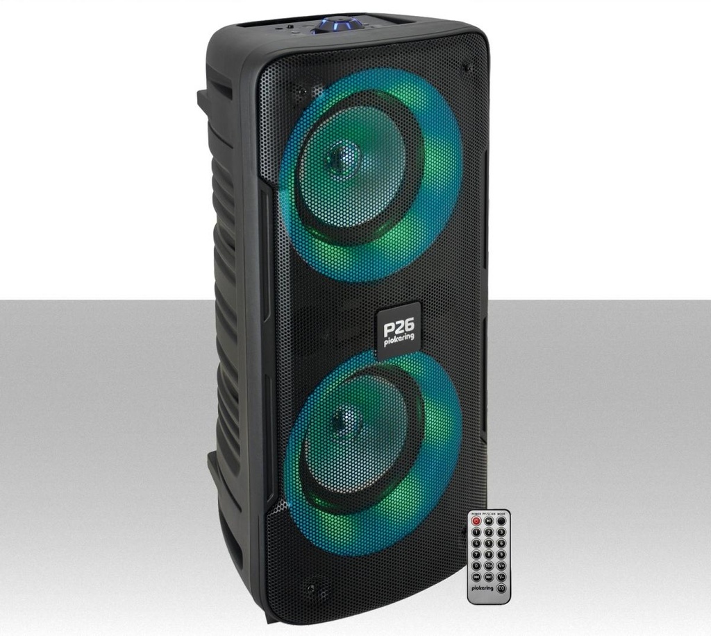 Cassa bluetooth portatile potente 300W doppio woofer led multicolore con usb MP3
