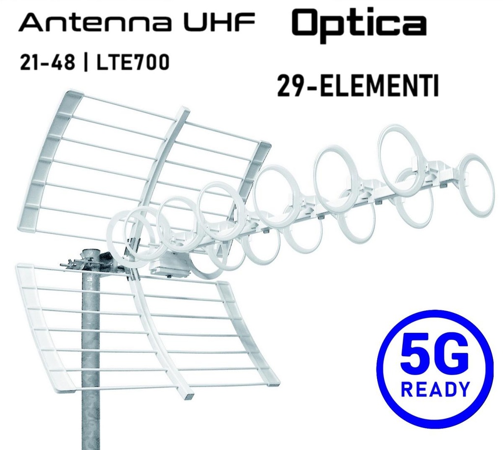 Antenna UHF 5G Ready OPTICA 29 Elementi Emme Esse