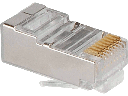 Connettore RJ45 CAT 6 schermato per cavi Ethernet LAN conf.100pz.Box