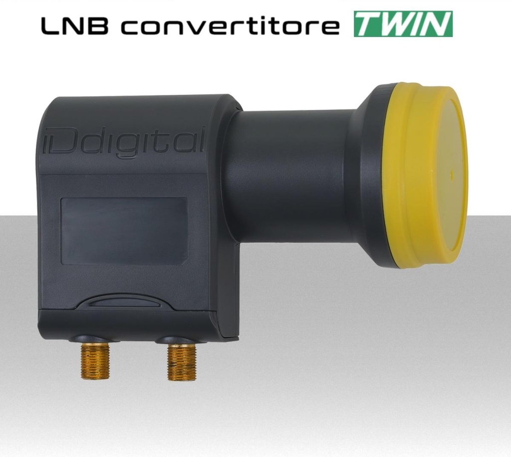 Lnb 2 uscite universale twin per parabola satellitare offset  IDdigital LNB 129