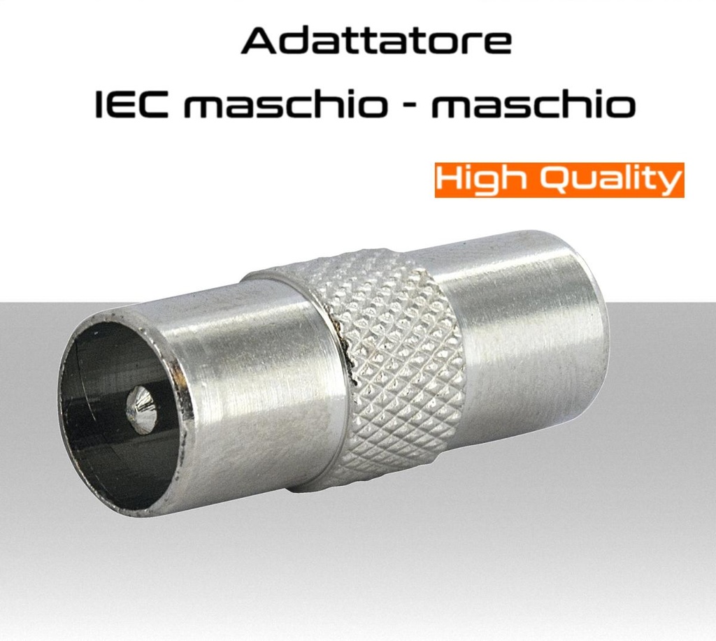 Adattatore IEC maschio - IEC maschio - Conf. 100pz