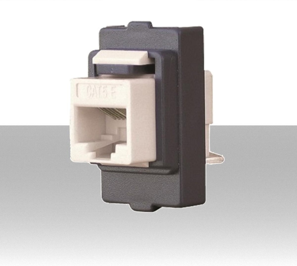 Presa Ethernet RJ45 classe Cat.5e - Toolless Bianca - Compatibile con mascherine seria MAxxx