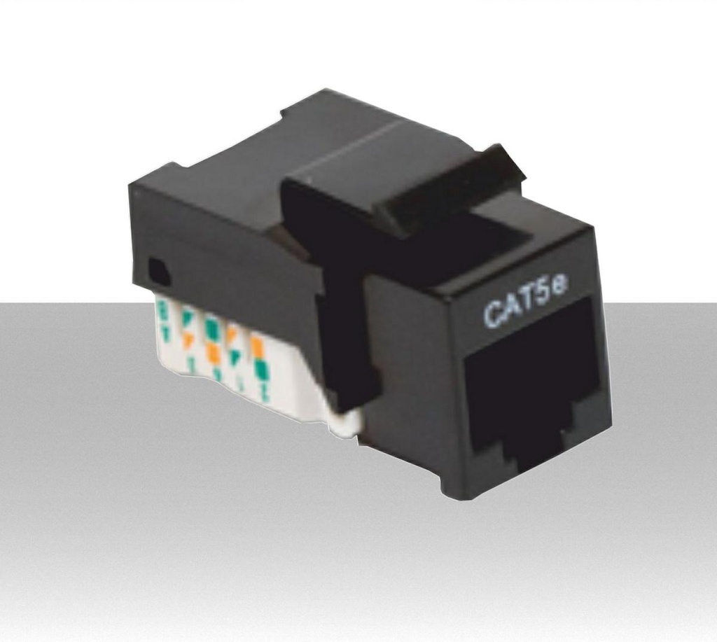 Presa RJ45 classe C5E Toolless nera