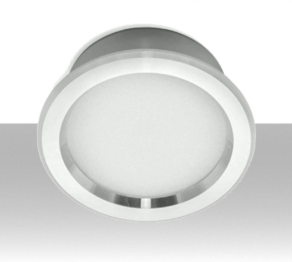 Faretto a led incasso slim 3 watt 3000K per mobili mensole, sotto cappa cucina e mobiletti bagno. Foro Diametro 60mm