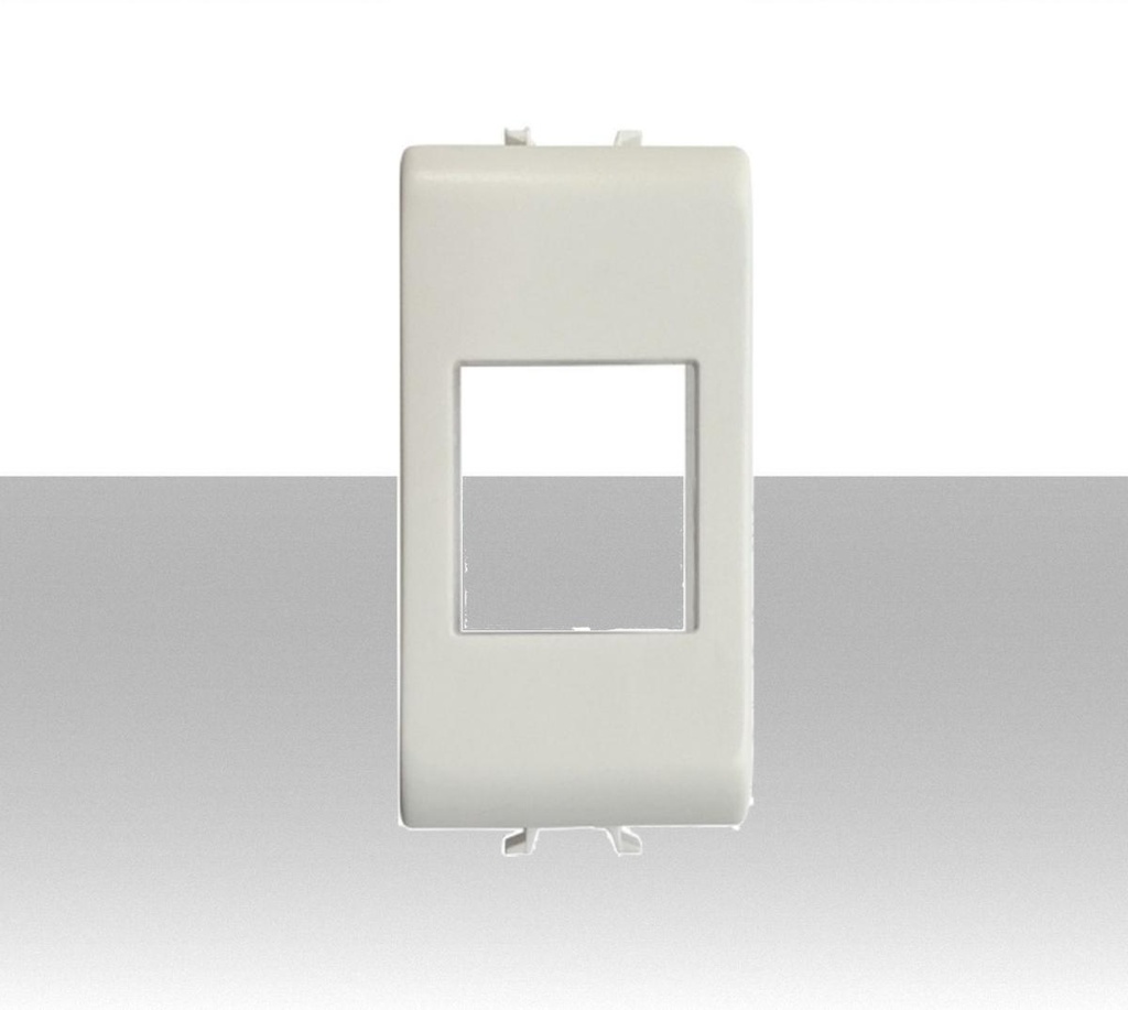 Mascherina RJ11 - RJ45 compatibile GEWISS CHORUS Bianco