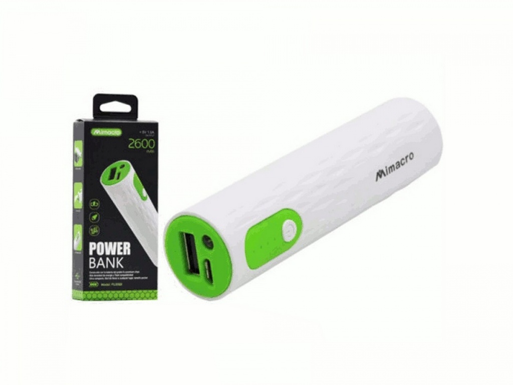 Power bank 2600mA 5V VERDE