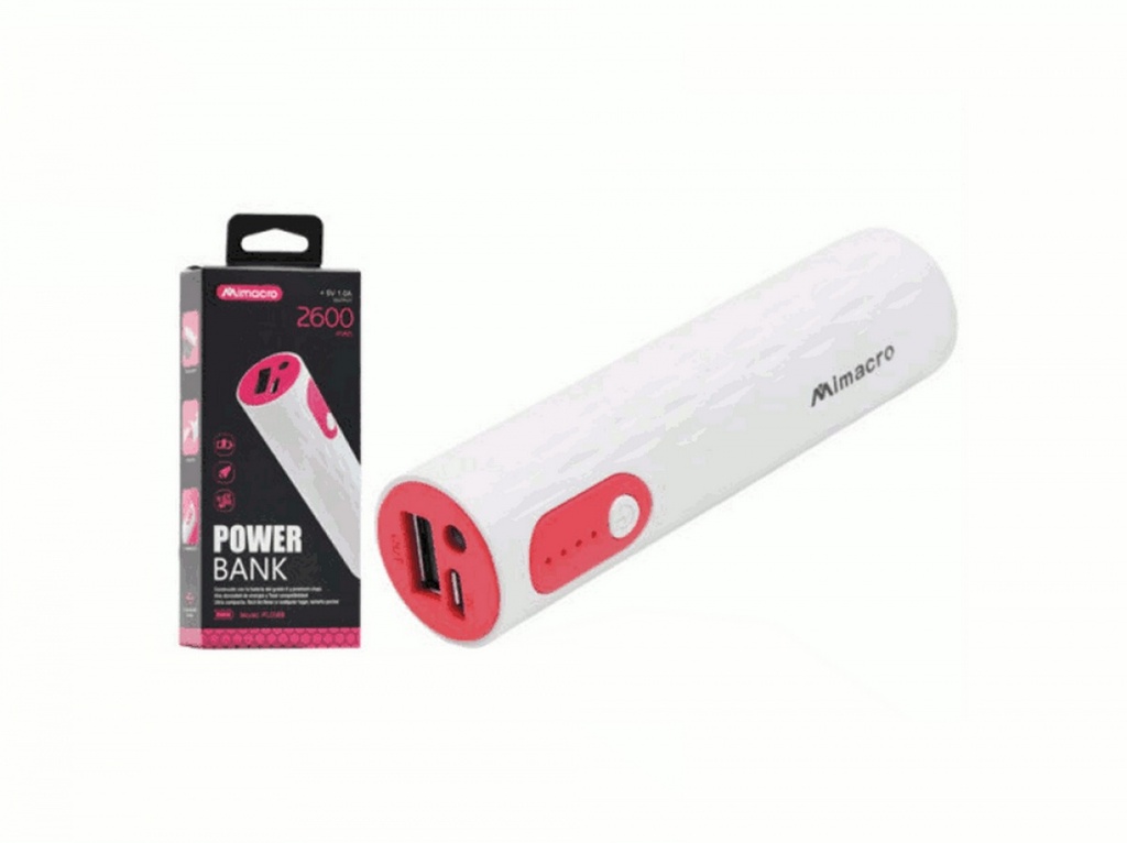 Power bank 2600mA 5V Rosso