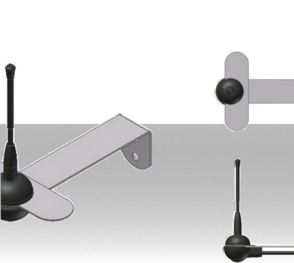 Antenna Stilo verticale 868MHz per riceventi apricancello.