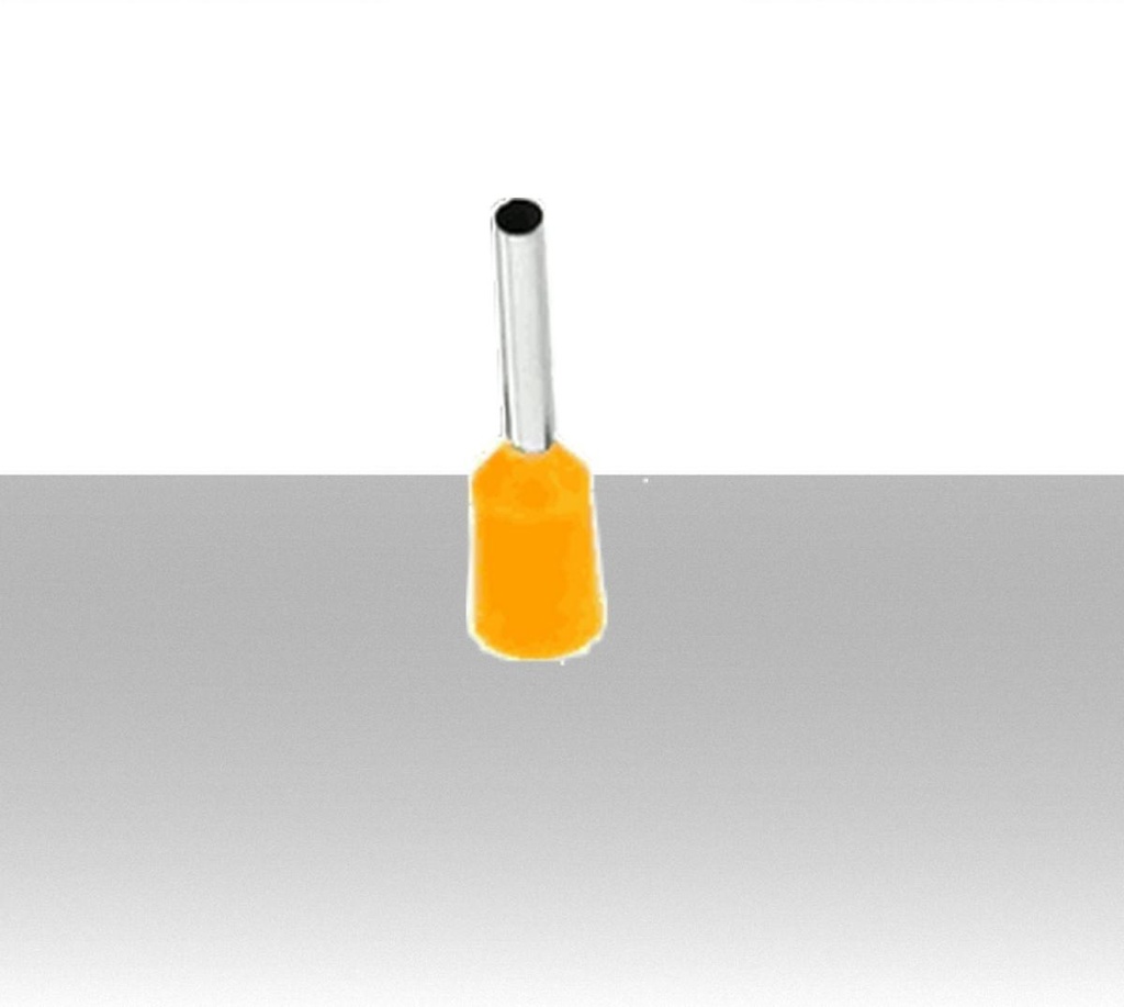Puntalini per cavo da 0.5mmq - Colore Arancio - Confezione 100Pz