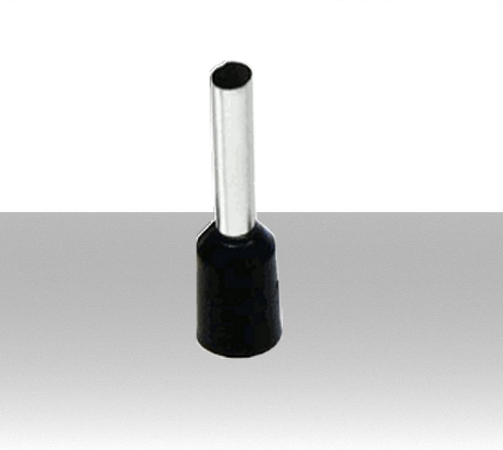 Puntalini per cavo da 16mmq - Colore Nero - Confezione 100Pz