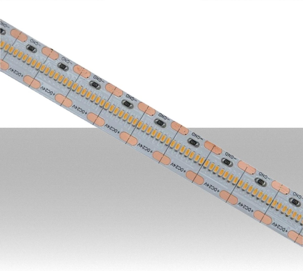 Strip LED SMD2110 21W/m 700 LED/m 150LM/W 24V 4000K IP20 CRI>95 12mm - Rolla da 5 metri - 2000 lumen/metro