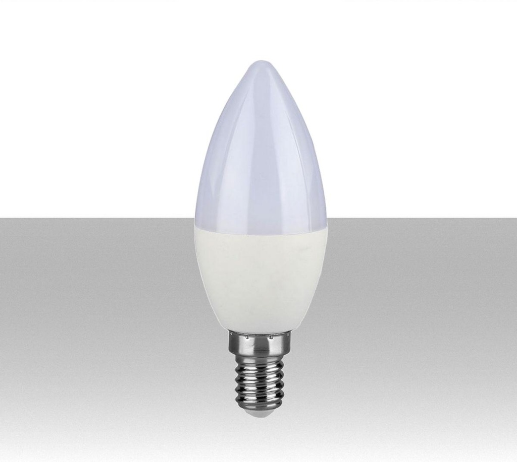 Lampadina LED Chip Samsung E14 7W Candela 4000K - 600 LUMEN