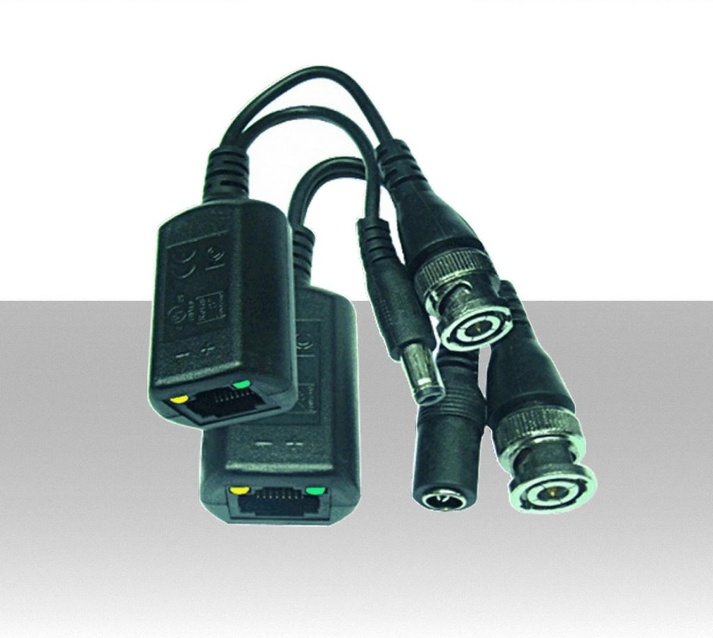 Coppia Video Balun 400 metri max tramite cavo UTP con DC