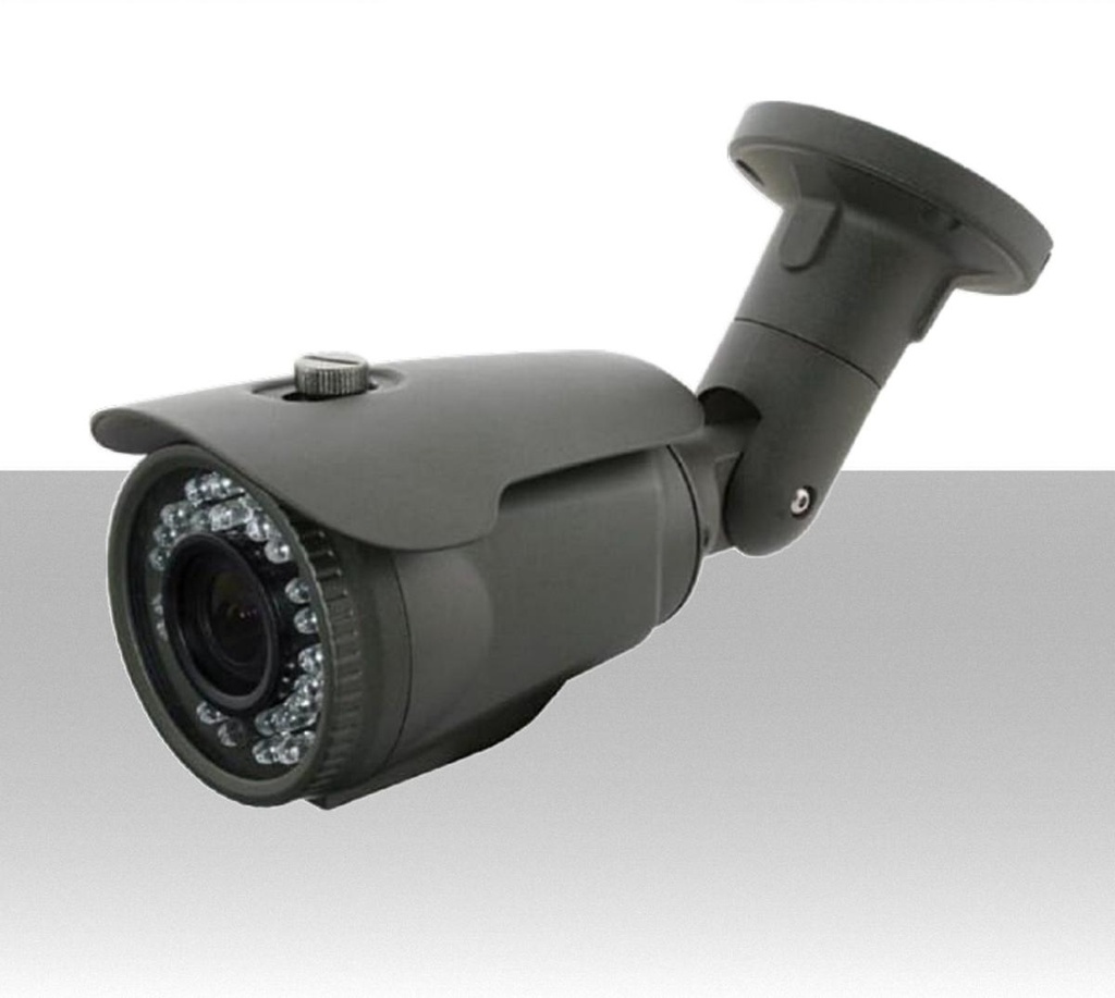 IP camera H265 waterproof 5/4/3Mpx 1/2.8" Varifocal 3:12mm IR 40 metri - In metallo