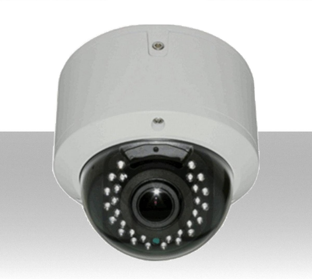 Telecamera IP Dome Onvif 2MP Ottica varifocale 2.8-12mm da esterno antivandalo - In metallo