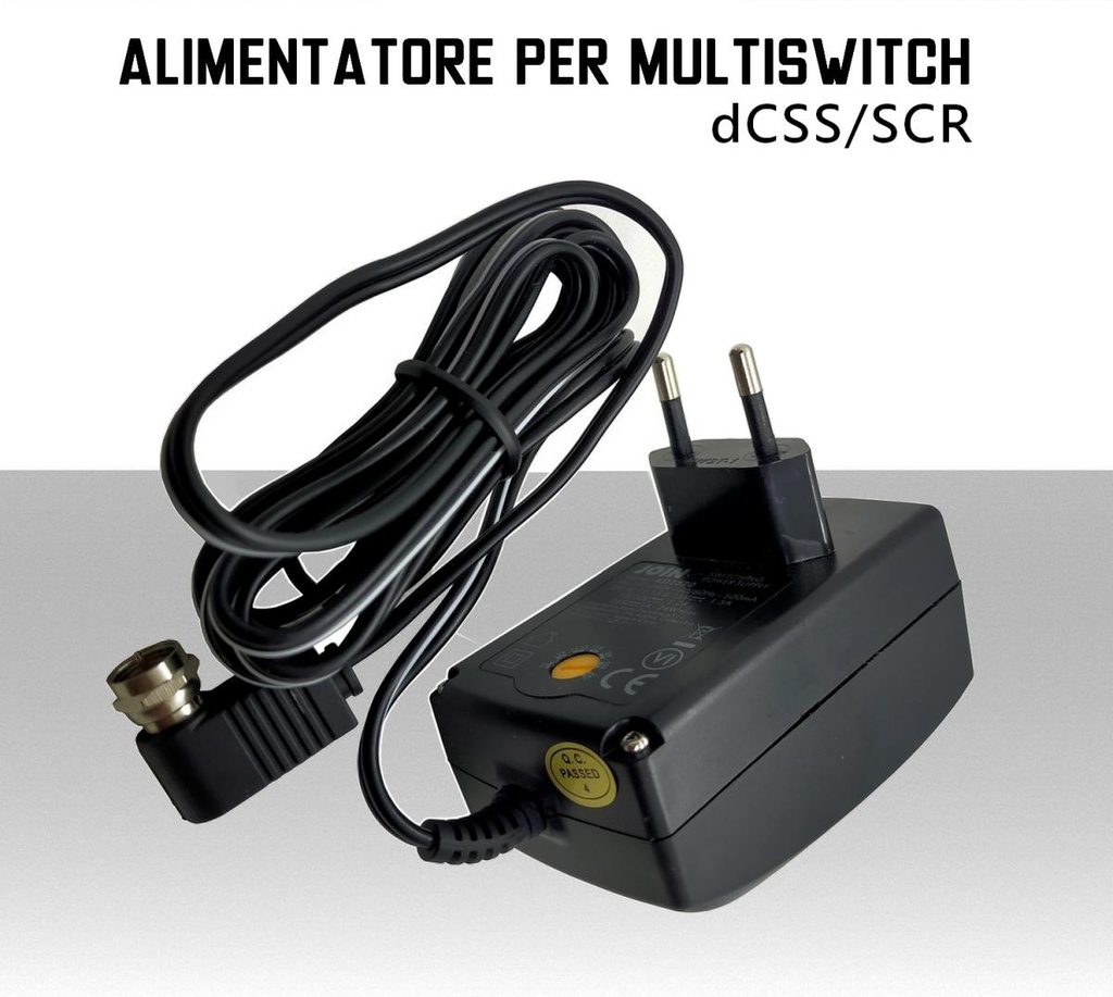 Alimentatore per multiswitch dCSS/scr 20V 1,5A  per 8 derivate