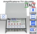 Amplificatore antenna TV 5 ingressi BIII-IV-V-UHF-S (32/34) 32dB regolabile BS51430