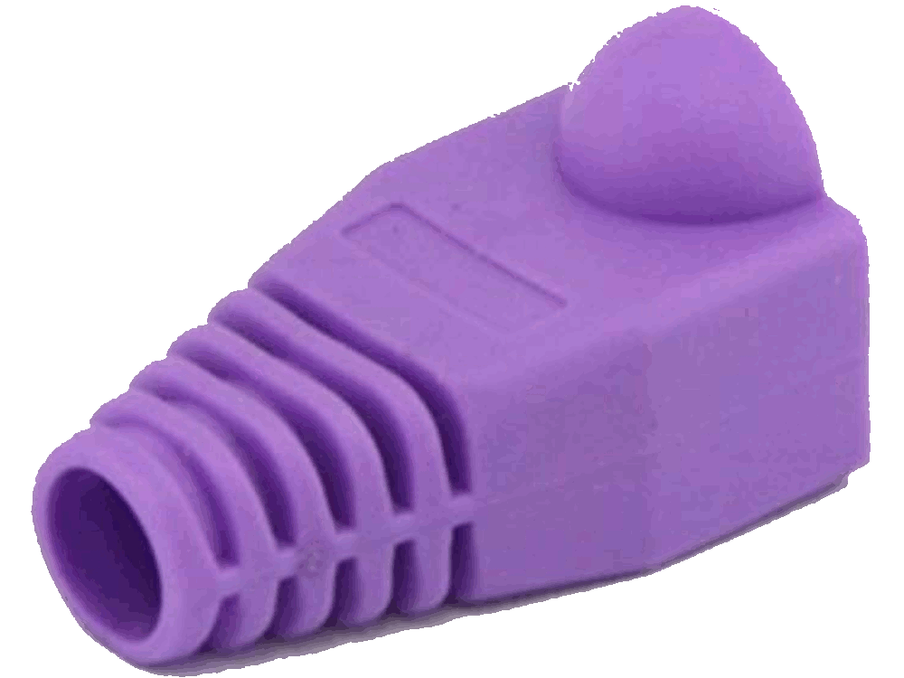 Cappuccio di protezione per connettori Ethernet VIOLA - Confezione 100Pz