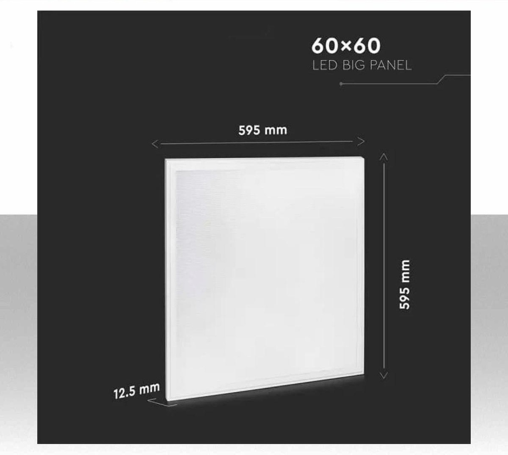 Pannello LED 40W 60x60cm 4000K Driver Incluso