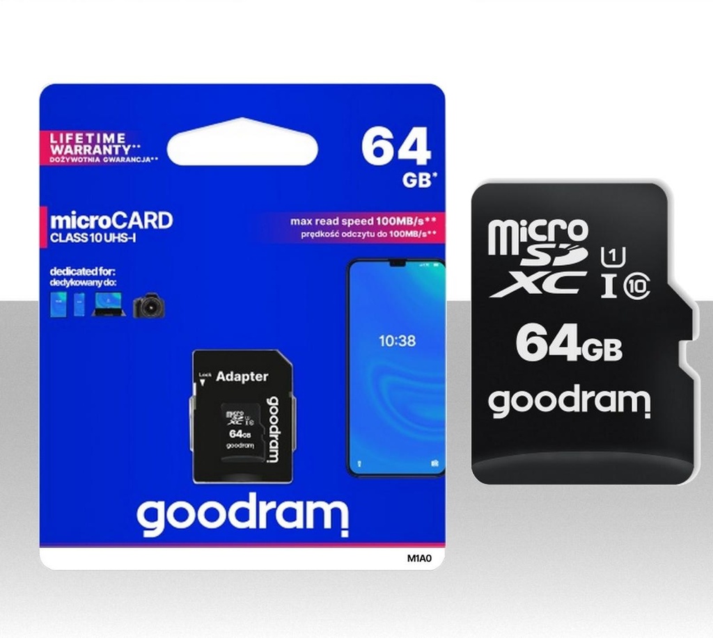 Micro SD 64GB Classe 10 ad alte prestazioni