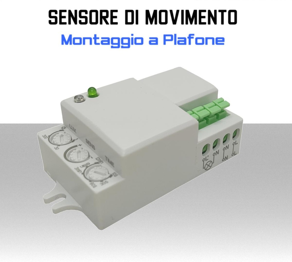 Sensore di Movimento accensione luci per plafoniera 