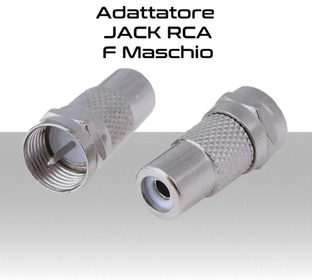 Connettore Adattatore jack RCA femmina a F maschio