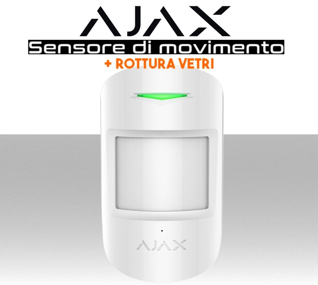 Rilevatore di movimento e rottura vetri wireless Ajax CombiProtect