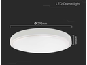 Plafoniera LED Rotonda 24W con Cornice Bianca - Luce calda 3000K - 2500 Lumen - Protezione IP44