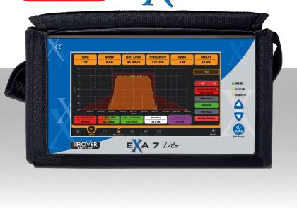 Rover EXA7 Lite - Misuratore di campo con analizzatore di spettro professionale combinato TERRESTRE / SATELLITARE con Display Touch Screen