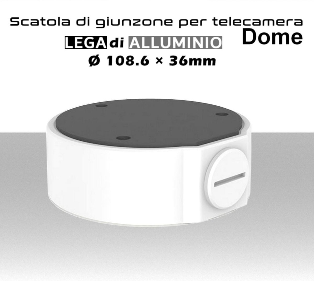 Scatola di giunzione impermeabile in alluminio per telecamera Dome