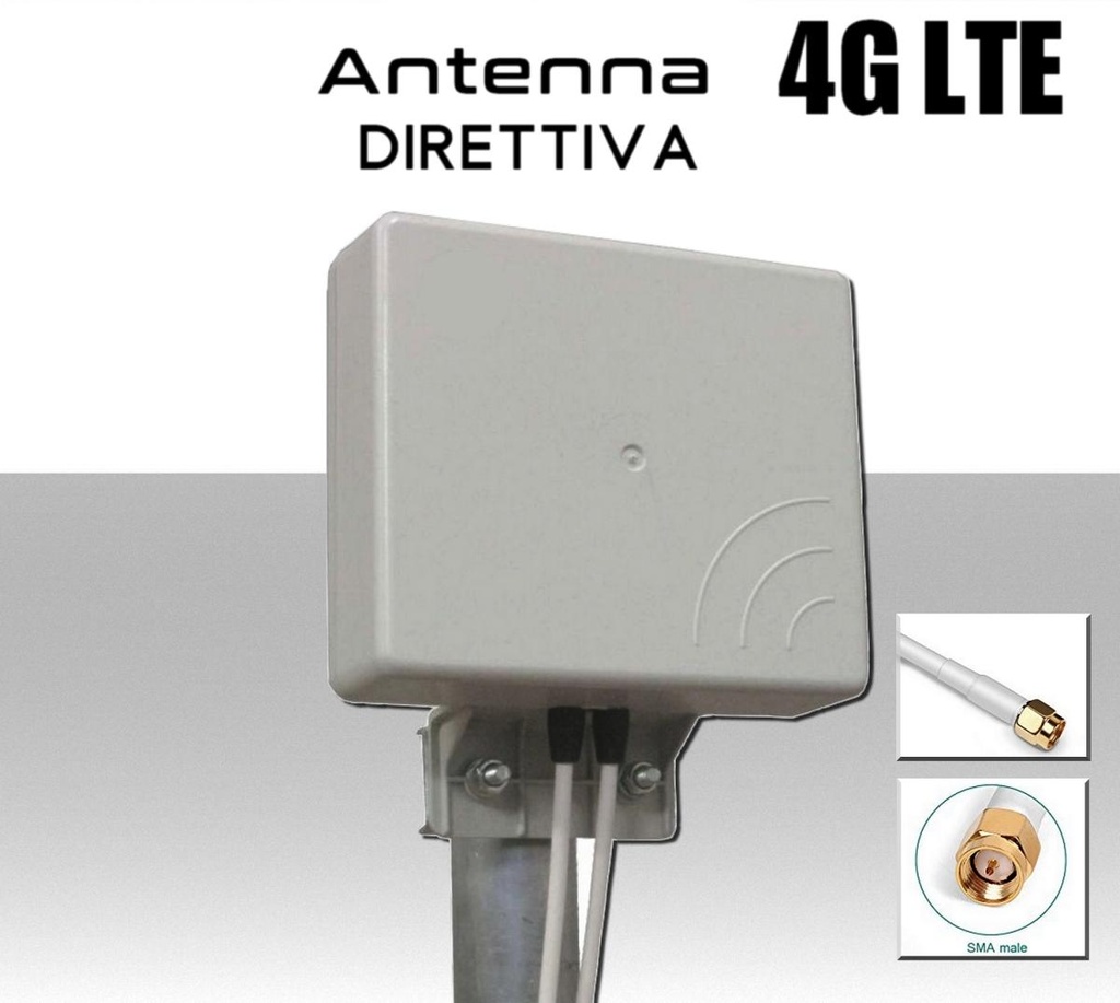 Antenna 4G direttiva internet MiMo per router modem wifi sim aumenta il speed test DOWNLOAD e UPLOAD