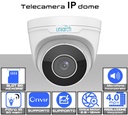 Telecamera IP ottica Motorizzata 2.8- 12mm Dome 4 megapixel da esterno PoE con microfono incorporato Uniarch 