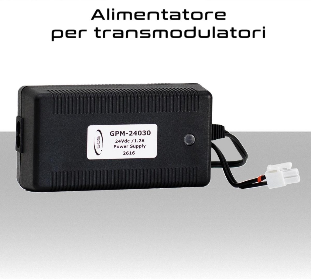 Alimentatore per transmodulatori GDS massimo 2 collegati  24v  1,2A