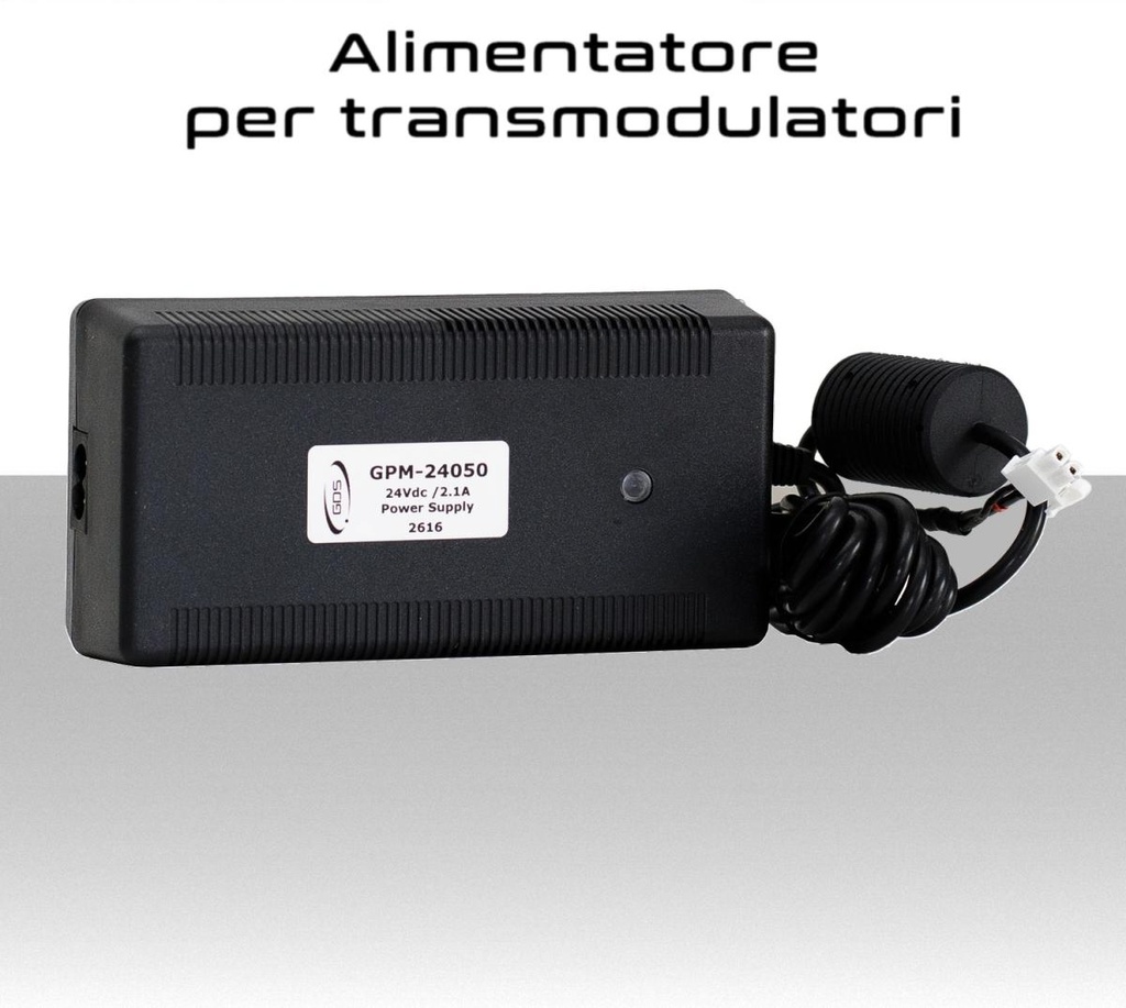 Alimentatore per transmodulatori GDS massimo 3 collegati 24v 2,1A