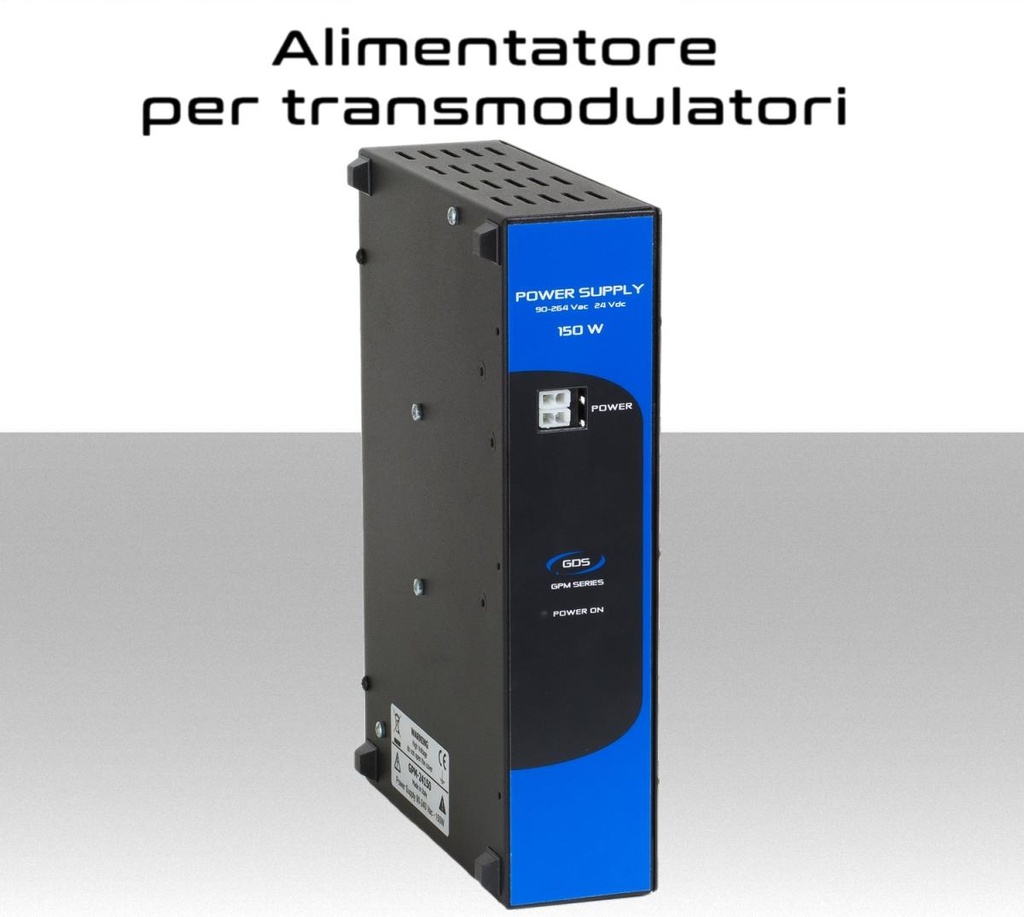 Alimentatore per transmodulatori GDS massimo 8 collegati 24v 6A