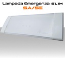 Lampada emergenza LED slim da 125 lumen configurabile SA/SE protezione IP40 con pittogrammi inclusi