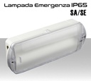 Lampada emergenza LED 105 lumen da esterno configurabile SA/SE protezione IP65 con pittogrammi inclusi