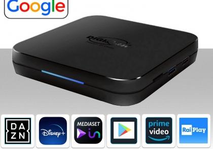 Android google box TV KM9 Digiquest con 3 Mesi di Infinity inclusi Cinema e sport con Wi-Fi bluetooth Ultra HD 4K 