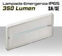 Lampada emergenza LED per esterno da 350 lumen configurabile SA/SE protezione IP65 con pittogrammi inclusi 