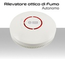 Rilevatore ottico di Fumo autonomo a batterie con sirena integrata 