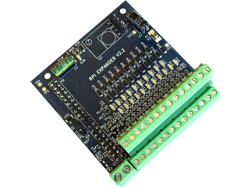 Scheda di espansione per Raspberry PI2-3-4. Tutti gli I/O sono disponibili sui connettori