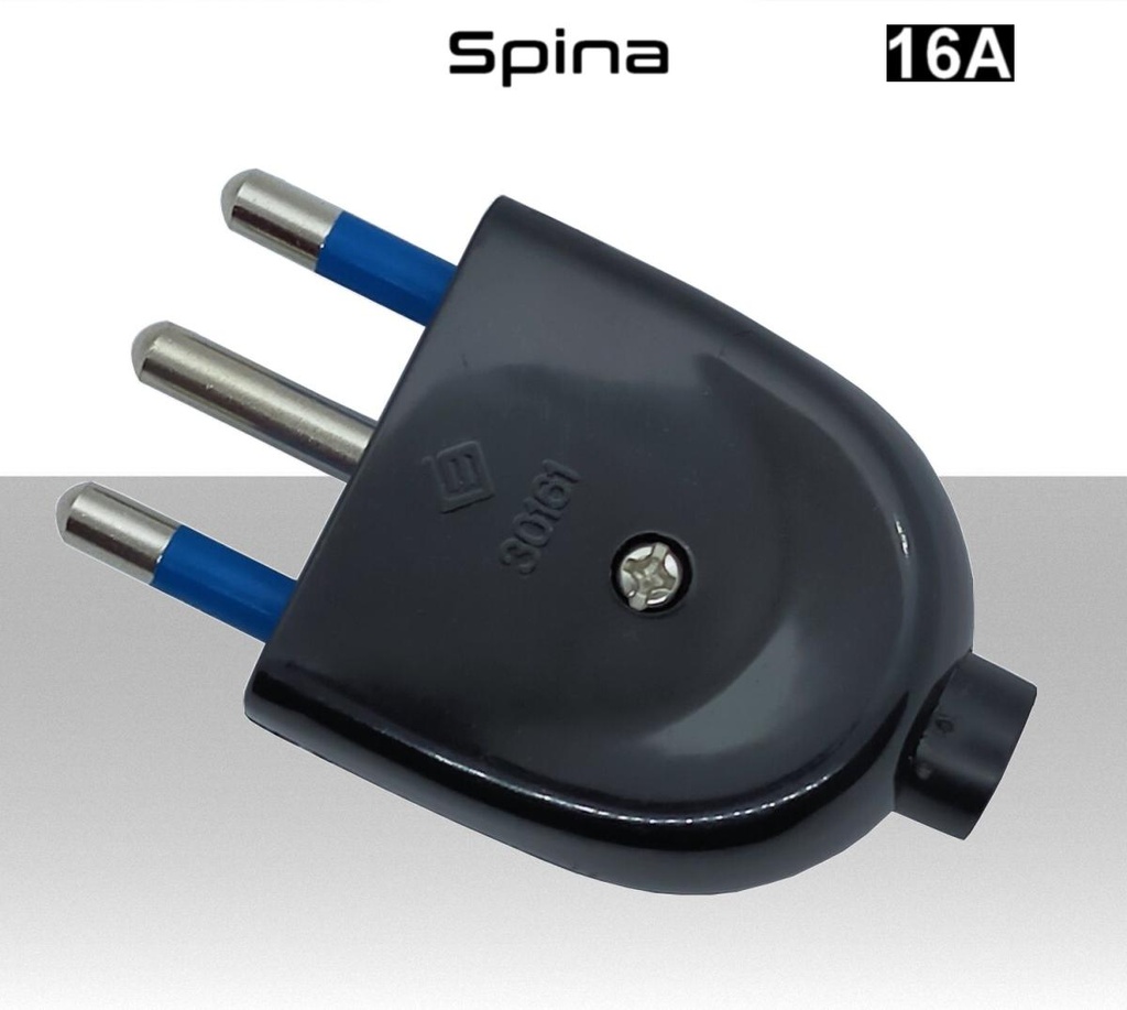 Spina volante grande s17 assiale 16A nera