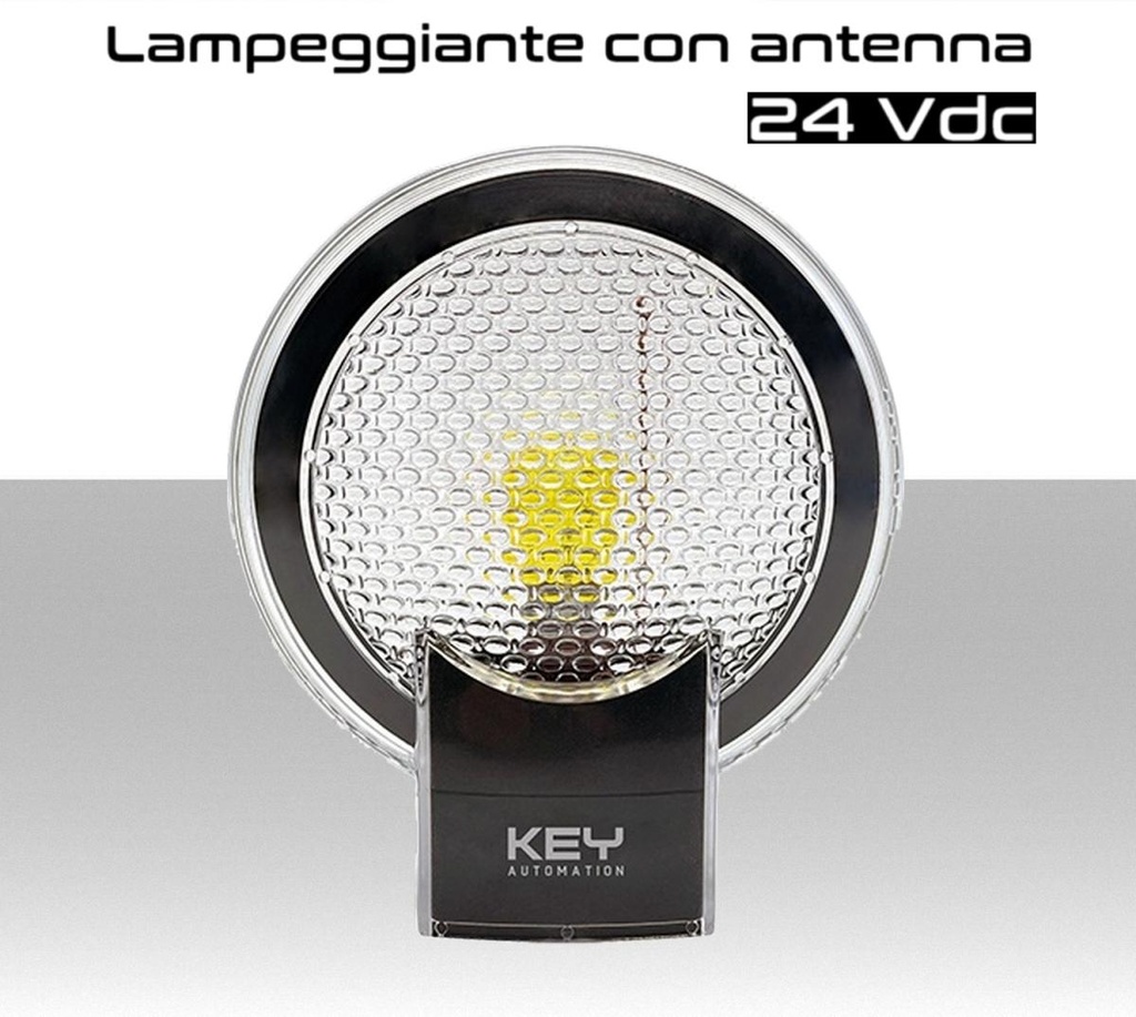 Lampeggiante di segnalazione 24 Vdc, con antenna LUMY 24