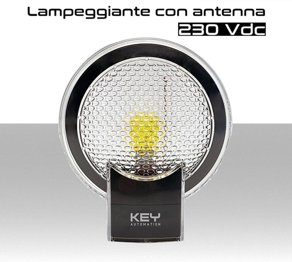 Lampeggiante di segnalazione 230 Vdc, con antenna LUMY-230