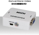 Convertitore Video da HDMI a VGA+audio