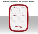 Radiocomando universale rolling code e fisso Multifrequenza 433Mhz a 868Mhz per automazioni cancelli barriere modello WHY EVO 