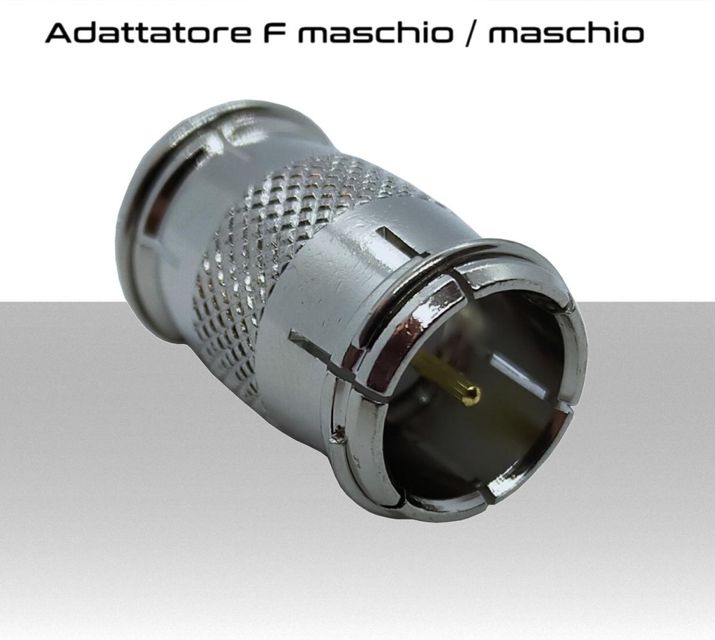 Connettore raccordo rapido F maschio - F maschio per multiswitch