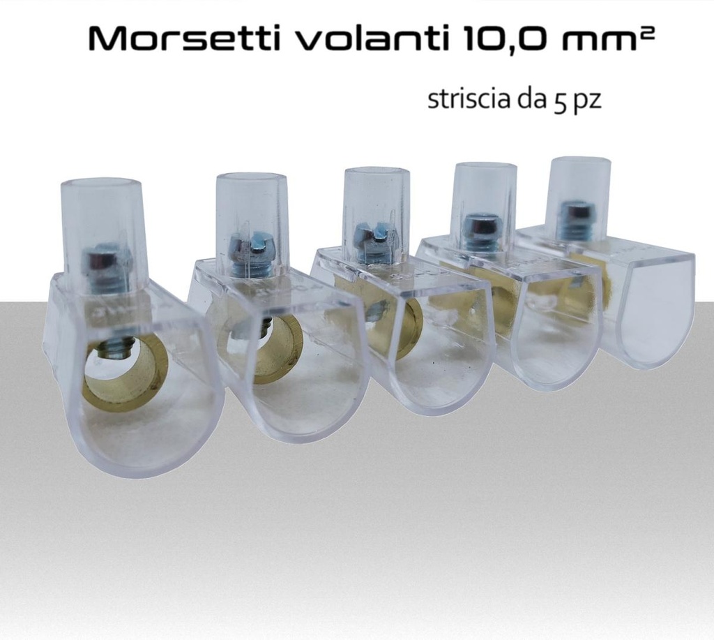 Morsetti elettrici volanti per cavi elettrici da 10,0 mm²