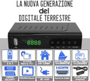 Decoder TV dvb t2 Full HD  Notonly con telecomando 2 in 1  controllo HDMI CEC anche  retro tv risoluzione video Full HD 